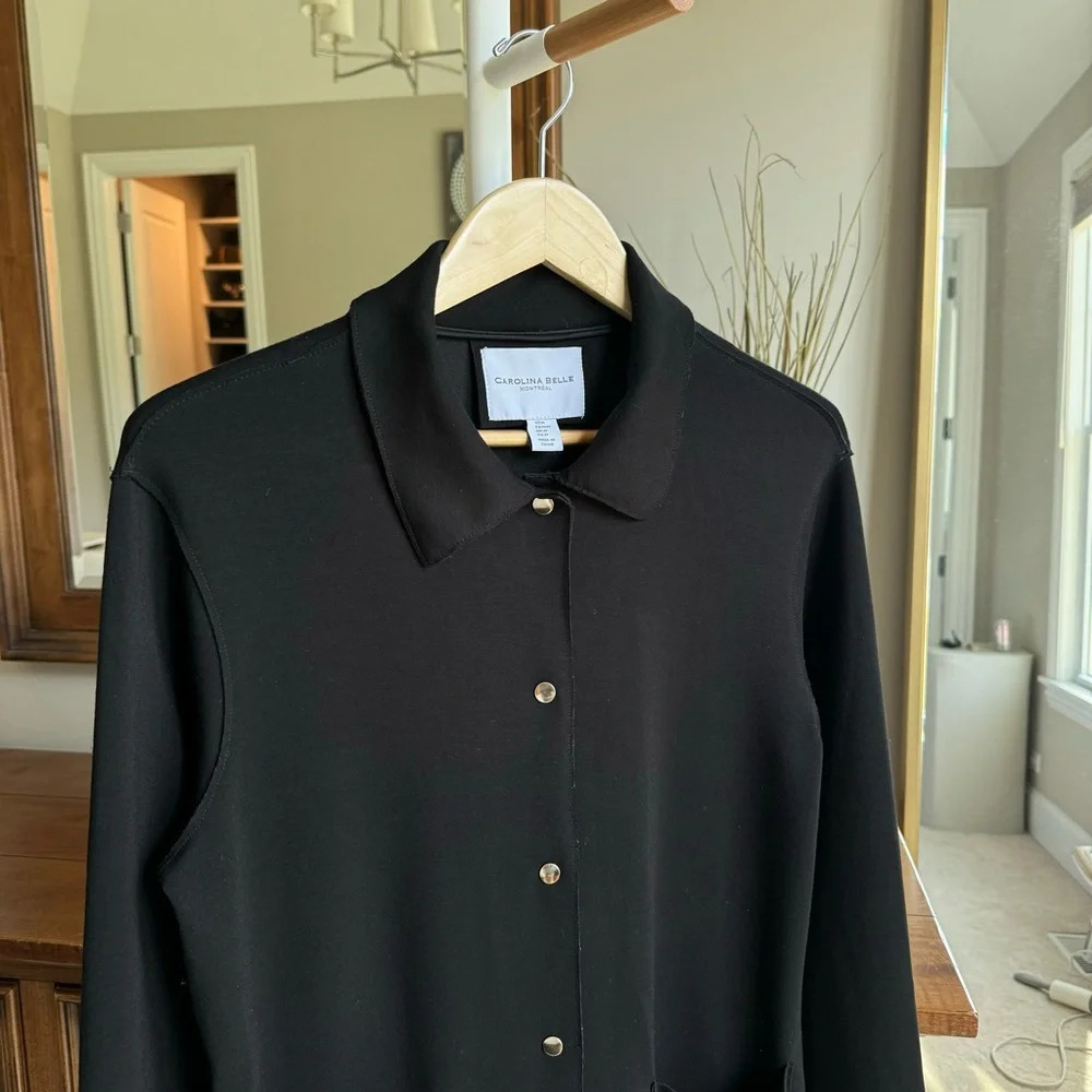 Carolina Bell Black Shirt Jacket - Picture 5 of 7